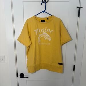 Todd Snyder x LL Bean Maine Embroidered Heavyweight Cotton Crewneck Shirt Casual